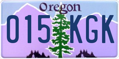 OR license plate 015KGK