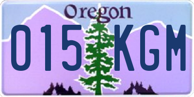 OR license plate 015KGM