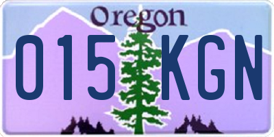 OR license plate 015KGN