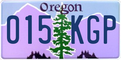 OR license plate 015KGP