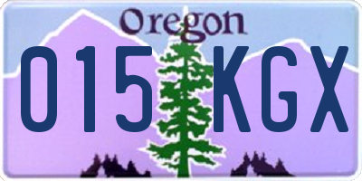OR license plate 015KGX