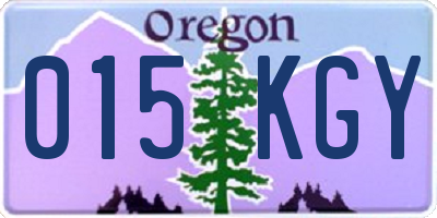OR license plate 015KGY