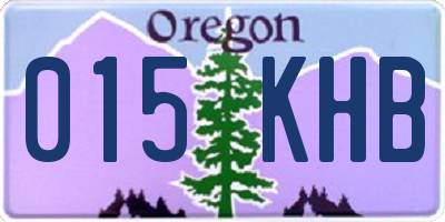 OR license plate 015KHB