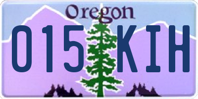 OR license plate 015KIH