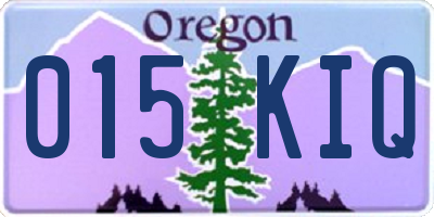 OR license plate 015KIQ