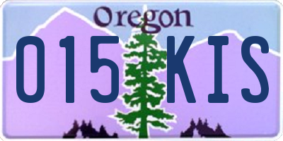 OR license plate 015KIS