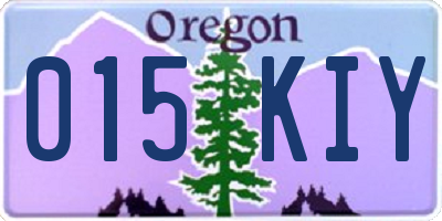OR license plate 015KIY