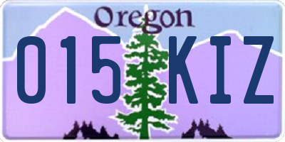 OR license plate 015KIZ