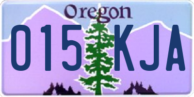 OR license plate 015KJA