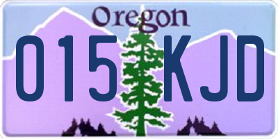 OR license plate 015KJD