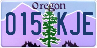 OR license plate 015KJE