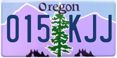 OR license plate 015KJJ