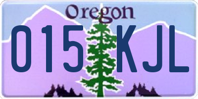 OR license plate 015KJL