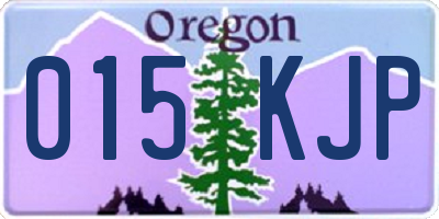 OR license plate 015KJP