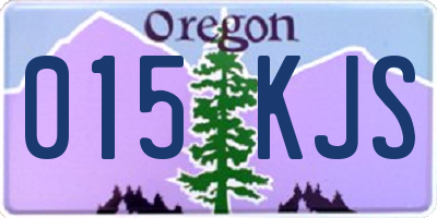 OR license plate 015KJS