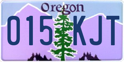 OR license plate 015KJT