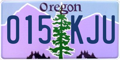 OR license plate 015KJU