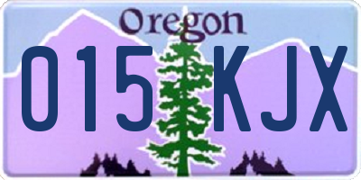 OR license plate 015KJX