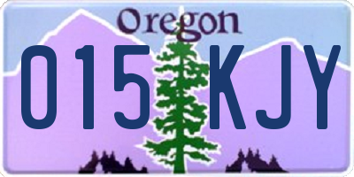 OR license plate 015KJY