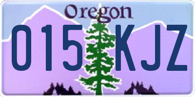 OR license plate 015KJZ