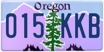 OR license plate 015KKB