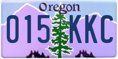OR license plate 015KKC