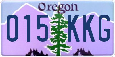 OR license plate 015KKG