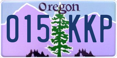 OR license plate 015KKP