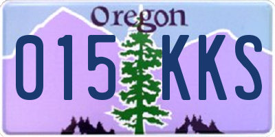 OR license plate 015KKS