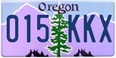 OR license plate 015KKX