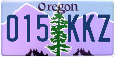 OR license plate 015KKZ