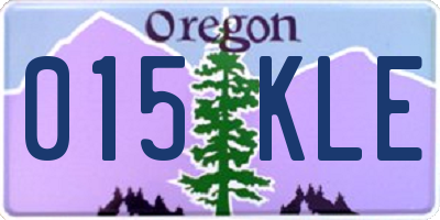 OR license plate 015KLE