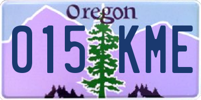 OR license plate 015KME