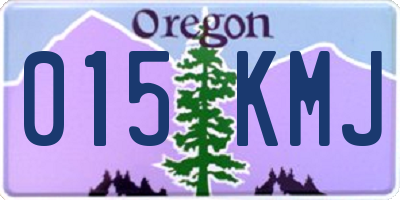 OR license plate 015KMJ