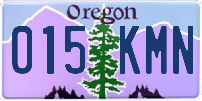 OR license plate 015KMN