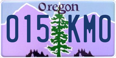 OR license plate 015KMO