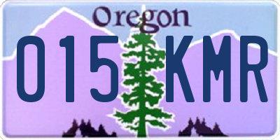 OR license plate 015KMR
