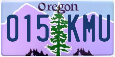 OR license plate 015KMU