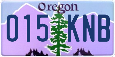 OR license plate 015KNB
