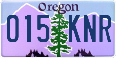 OR license plate 015KNR