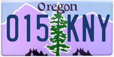 OR license plate 015KNY