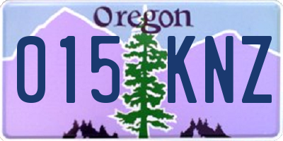 OR license plate 015KNZ