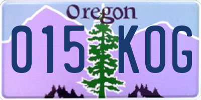 OR license plate 015KOG