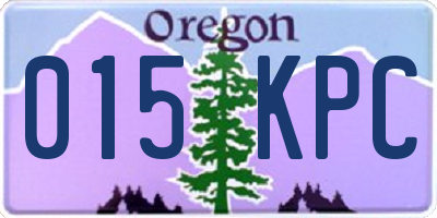 OR license plate 015KPC