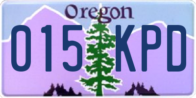 OR license plate 015KPD