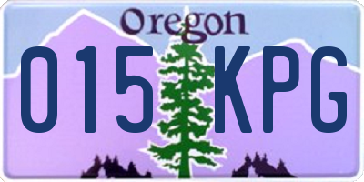 OR license plate 015KPG