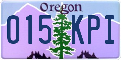 OR license plate 015KPI