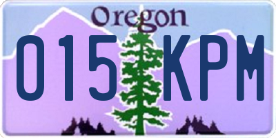 OR license plate 015KPM