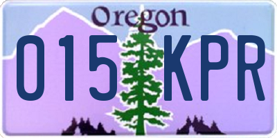 OR license plate 015KPR