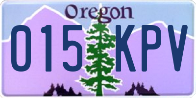OR license plate 015KPV
